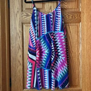 Colorful print dress
